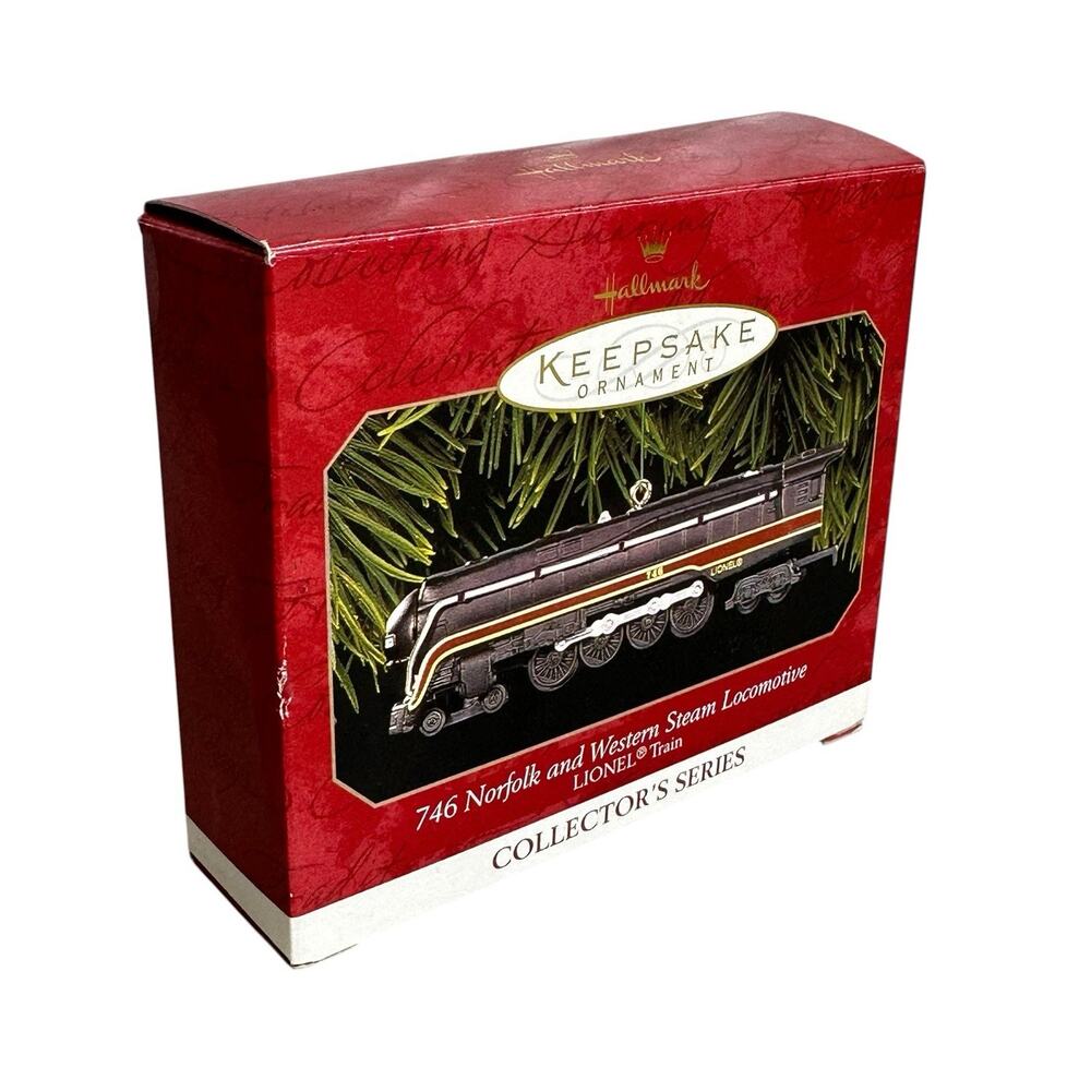 Hallmark 746 Norfolk and Western Steam Locomotive Keepsake Ornament 1999 Y2K New